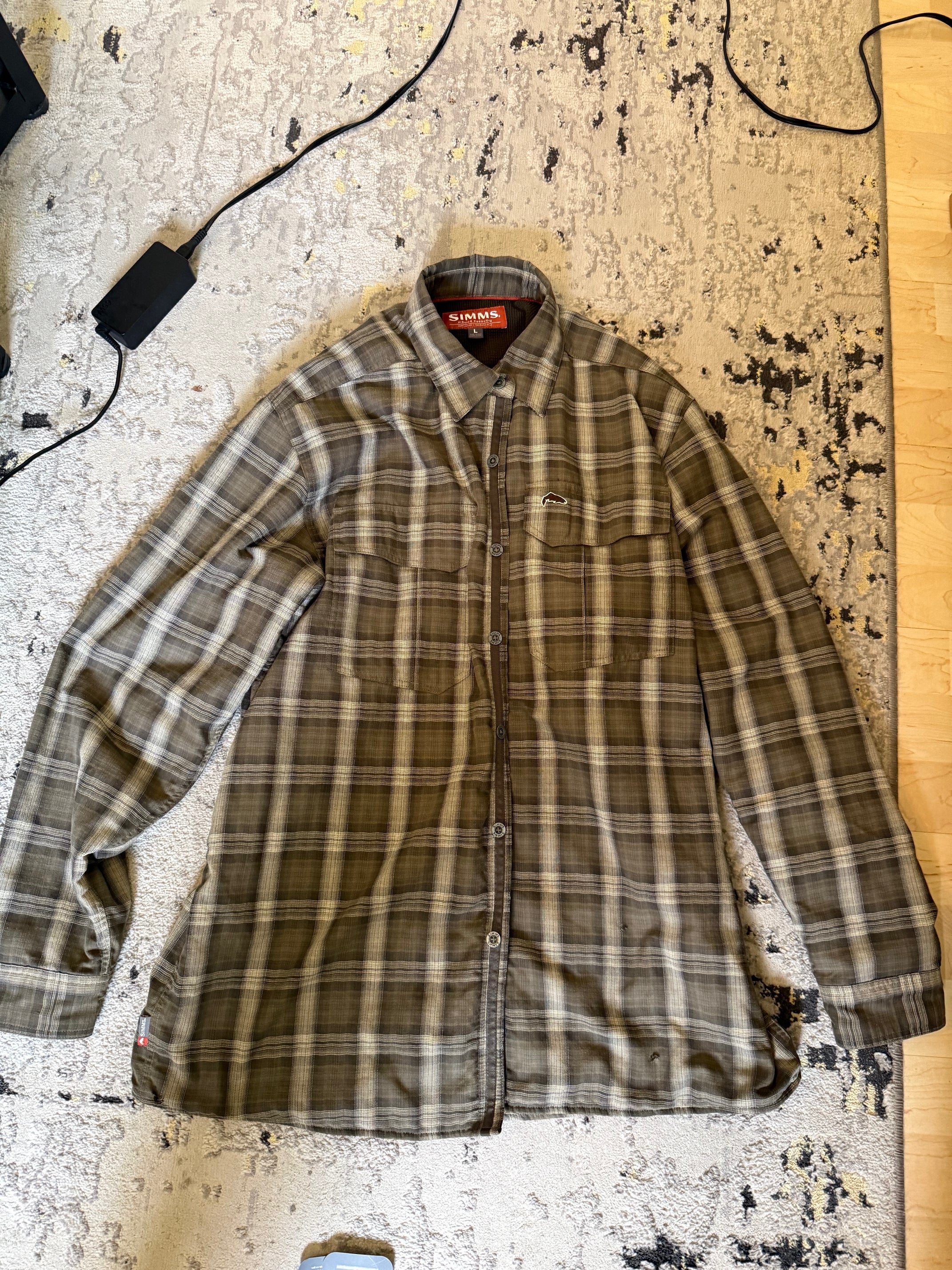 Simms Gallatin Flannel Sz L