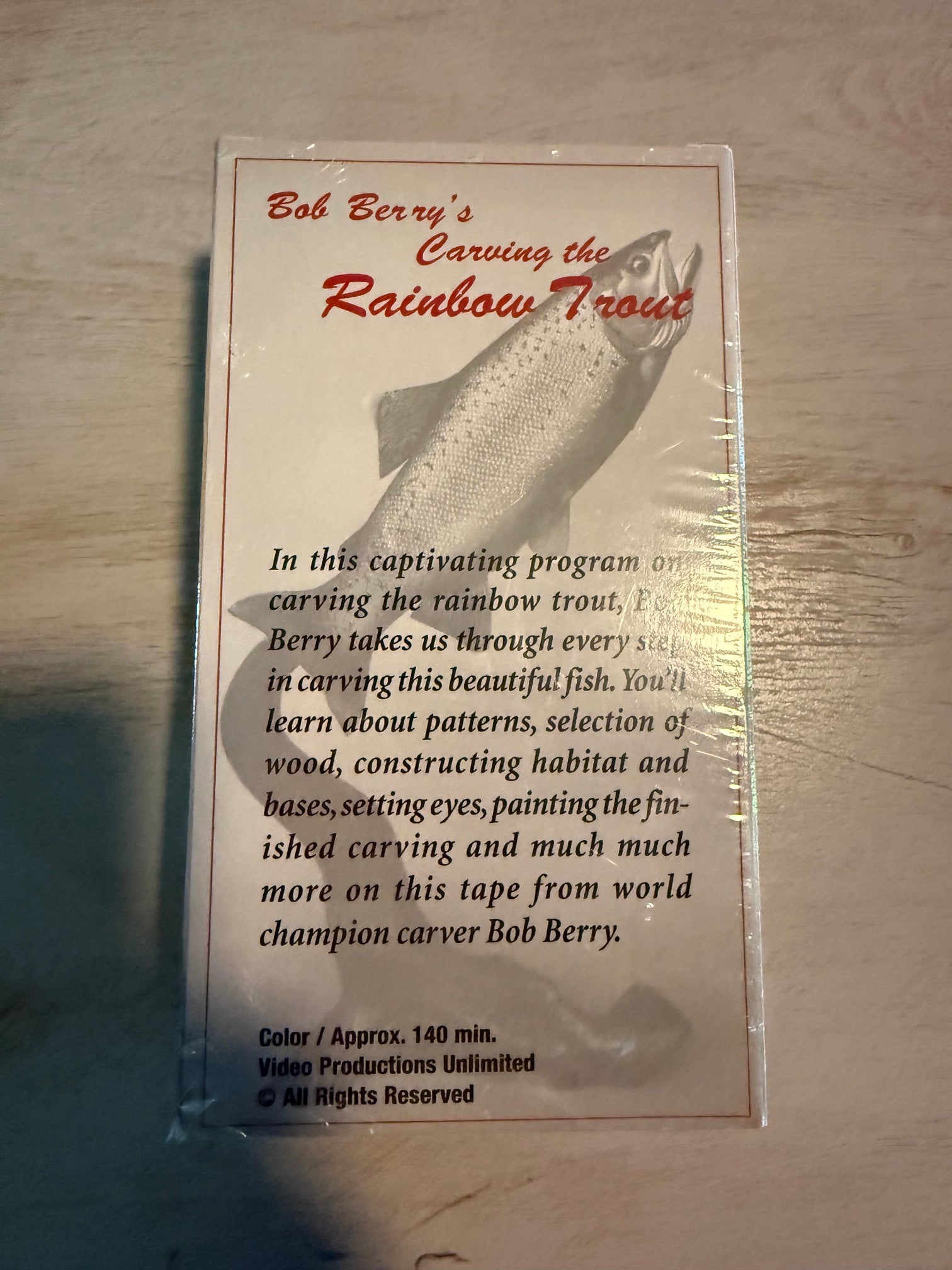 Bob Berry - Carving The Rainbow Trout VHS